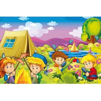 Africký puzzle Zvědaví táborníci 25 dílků - Puzzle Africký puzzle Zvědaví táborníci 25 dílků - Puzzle
