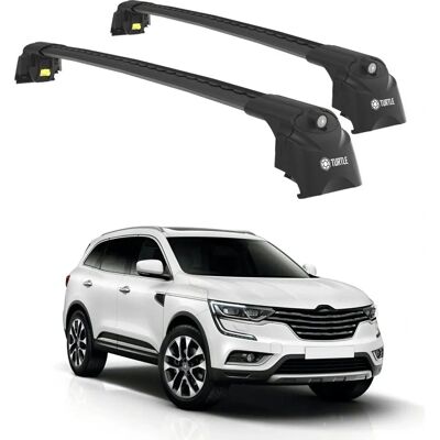 Barres de Toit TURTLE pour Renault Koleos 2017-2024 - Noir, Aluminium, Acier - Publicité Barres de Toit TURTLE pour Renault Koleos 2017-2024 - Noir, Aluminium, Acier - Publicité