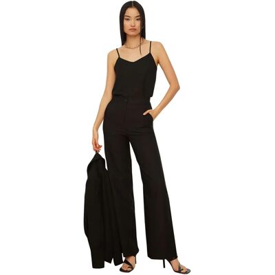 Pantalons Maxi à Taille Haute Noirs Trendyol - Femmes Pantalons Maxi à Taille Haute Noirs Trendyol - Femmes