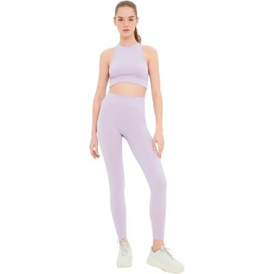 Leggings Violet à Taille Haute Trendyol - Sportswear Leggings Violet à Taille Haute Trendyol - Sportswear