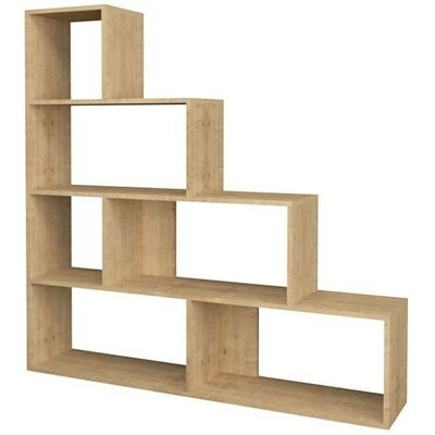 IPERBRIKO - Libreria con Scala e 6 Scomparti - 145x29x145 cm IPERBRIKO - Libreria con Scala e 6 Scomparti - 145x29x145 cm