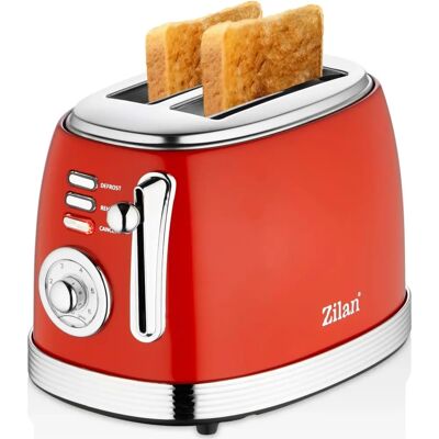 Zilan - ZLN7040 - Rot - 6 Stufen - Toaster Zilan - ZLN7040 - Rot - 6 Stufen - Toaster