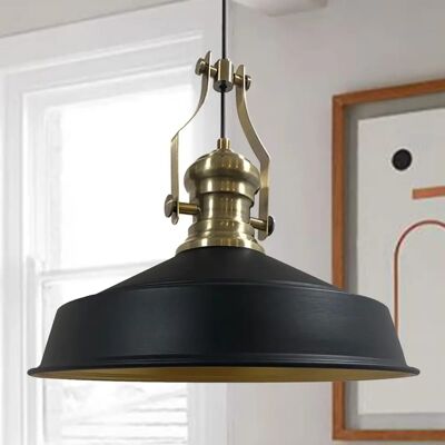 Vintage Metallpendellampe - Verstellbares Kabel - E27 - Beleuchtung Vintage Metallpendellampe - Verstellbares Kabel - E27 - Beleuchtung