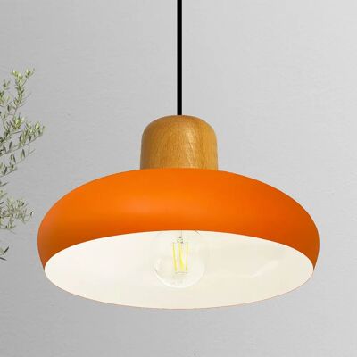 Suspension Vintage en Métal - Réglable 120cm - Diamètre 40cm - E27 - Publicité Suspension Vintage en Métal - Réglable 120cm - Diamètre 40cm - E27 - Publicité