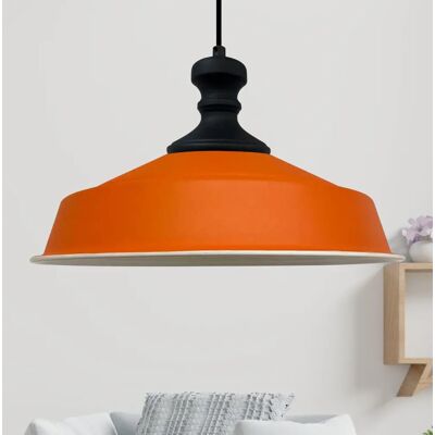 Suspension vintage en métal - Câble réglable - E27 - Lampe de plafond - Publicité Suspension vintage en métal - Câble réglable - E27 - Lampe de plafond - Publicité