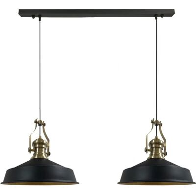 Neo-Asletl 2 Chamas Vintage Metall-Deckenleuchte Neo-Asletl 2 Chamas Vintage Metall-Deckenleuchte