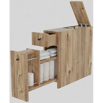 Woody Fashion 854KLN3908 Badschrank Eiche - Badezimmermöbel Woody Fashion 854KLN3908 Badschrank Eiche - Badezimmermöbel