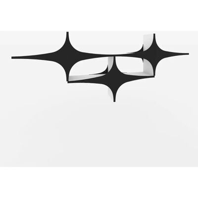 Hanah Home Wandregal Susen 3 - Schwarz - Wandregal Hanah Home Wandregal Susen 3 - Schwarz - Wandregal