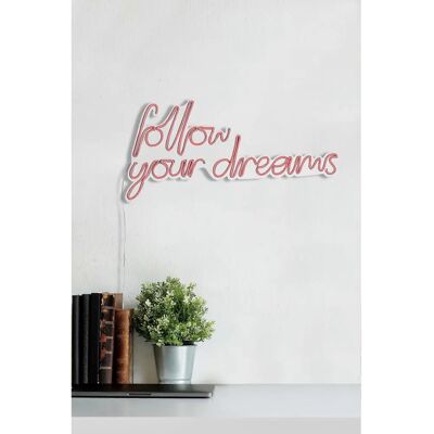 Wallity Follow Your Dreams Pink LED-Beleuchtung - Dekorative Neonstreifen Wallity Follow Your Dreams Pink LED-Beleuchtung - Dekorative Neonstreifen