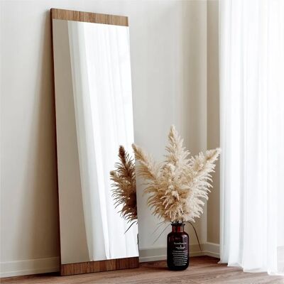 Homitis Walnuss Spiegel 40x120 - Wandmontage Verstellbar Elegant Dekor Homitis Walnuss Spiegel 40x120 - Wandmontage Verstellbar Elegant Dekor