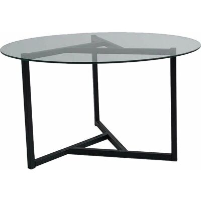 Kalune Design Couchtisch - Runde, Metall und Glas - 75cm Kalune Design Couchtisch - Runde, Metall und Glas - 75cm