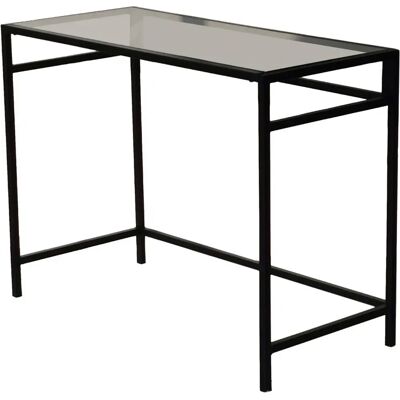 HANAH HOME Moderner Tisch aus Sicherheitsglas - Studienmöbel HANAH HOME Moderner Tisch aus Sicherheitsglas - Studienmöbel
