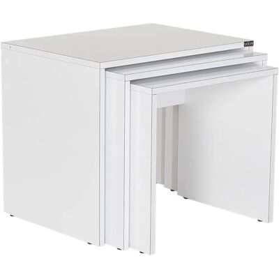 Hanah Home Weiß Rechteckiger Couchtisch - Coffee Table Hanah Home Weiß Rechteckiger Couchtisch - Coffee Table