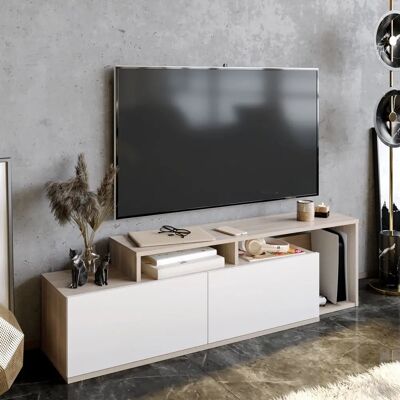Hanah Home Nexera Weißer TV-Schrank - Modern, Kompakt, Langlebig Hanah Home Nexera Weißer TV-Schrank - Modern, Kompakt, Langlebig
