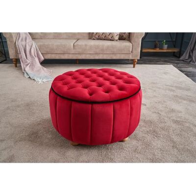 Atelier Del Sofa Jasmin Hocker - Rot - Sofa Atelier Del Sofa Jasmin Hocker - Rot - Sofa