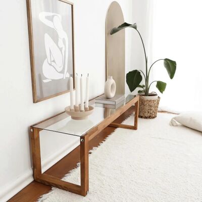 Hanah Home Holz TV-Schrank - Moderner Rustikal Fernsehtisch Hanah Home Holz TV-Schrank - Moderner Rustikal Fernsehtisch