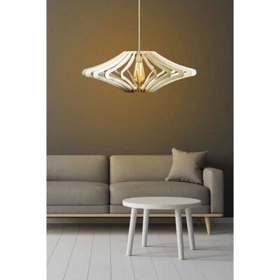 Suspension Décorative Blanche OZAIA - Lampe Suspendue - Publicité Suspension Décorative Blanche OZAIA - Lampe Suspendue - Publicité