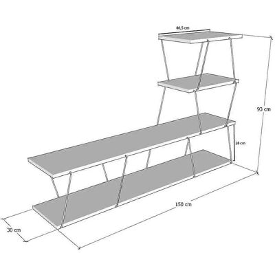 Meuble TV Hanah Home Ilgaz - anthracite - Meuble TV - Publicité Meuble TV Hanah Home Ilgaz - anthracite - Meuble TV - Publicité
