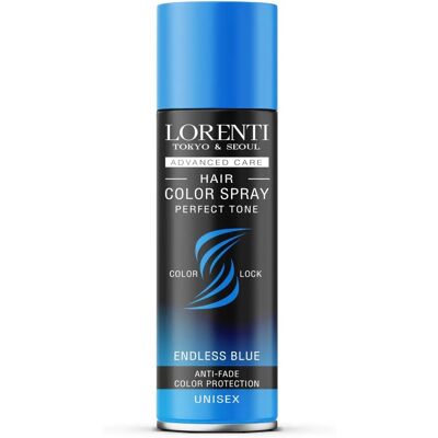 Spray de coloración capilar semi-permanente Lorenti Azul - Tinte para cabello Spray de coloración capilar semi-permanente Lorenti Azul - Tinte para cabello