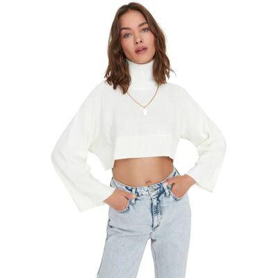 Pull Trendyol Crème - S/36 - Tricot Pull Trendyol Crème - S/36 - Tricot