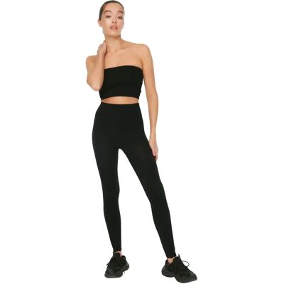 Leggings de sport taille haute pour femme - Noir - Taille L/XL Leggings de sport taille haute pour femme - Noir - Taille L/XL