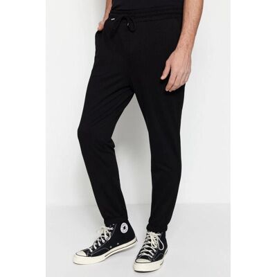 Trendyol Herren Schwarze Baumwoll-Trainingshose - XXL Trendyol Herren Schwarze Baumwoll-Trainingshose - XXL