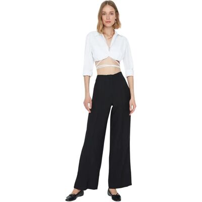 Pantalons d'affaires maxi taille haute Trendyol - Noir Pantalons d'affaires maxi taille haute Trendyol - Noir