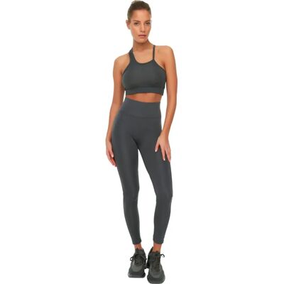Leggings de sport taille haute pour femme - Gris foncé - XS - Leggings Leggings de sport taille haute pour femme - Gris foncé - XS - Leggings