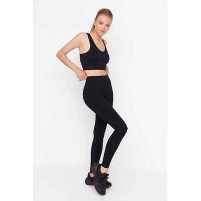 Trendyol - Twoaw23ty00027 - Zwart - XS - leggings Trendyol - Twoaw23ty00027 - Zwart - XS - leggings