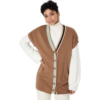 Pull en Maille Marron à Col - S - Pull en maille Pull en Maille Marron à Col - S - Pull en maille
