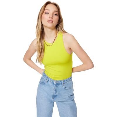Trendyol Body Jaune Ajusté - Bodysuit Trendyol Body Jaune Ajusté - Bodysuit