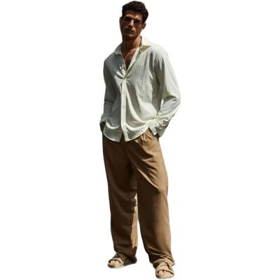 Trendyol Camel Wide Leg Broek - Weefstof - Casual Pasvorm Trendyol Camel Wide Leg Broek - Weefstof - Casual Pasvorm