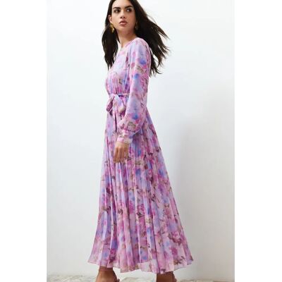 Fustă floral roz pastel - Femeie Fustă floral roz pastel - Femeie