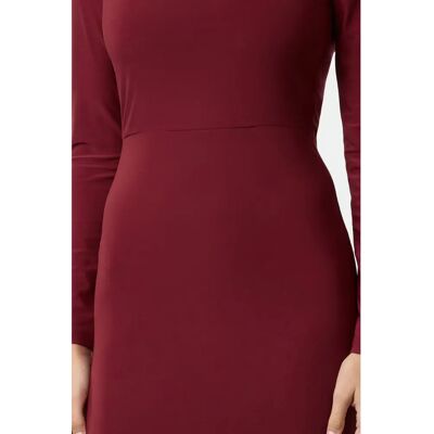 Trendyol Burgunder Maxi Fitted Strickkleid - Kleid Trendyol Burgunder Maxi Fitted Strickkleid - Kleid