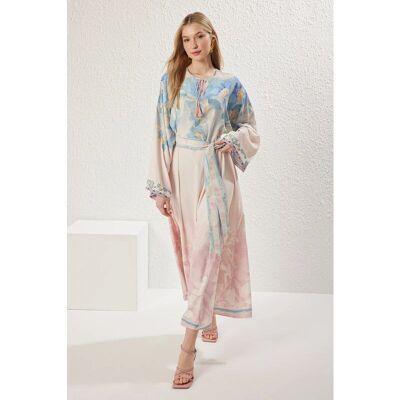 Trendyol Model 135cm Gekamd Linnenlook Gebreide Jurk - Jurk Trendyol Model 135cm Gekamd Linnenlook Gebreide Jurk - Jurk