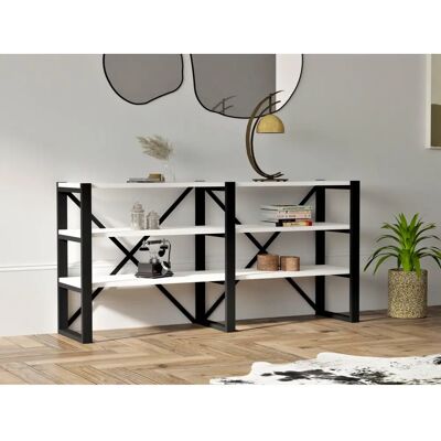 Kodin1.Com Bodrumas Regał na książki - 6 Półek, 133x32 Cm Kodin1.Com Bodrumas Regał na książki - 6 Półek, 133x32 Cm