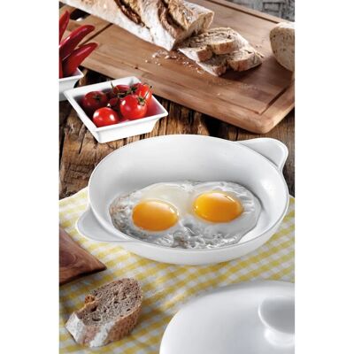 Hermia Poêle en Porcelaine Blanche 21cm - Ustensiles de Cuisine - Publicité Hermia Poêle en Porcelaine Blanche 21cm - Ustensiles de Cuisine - Publicité