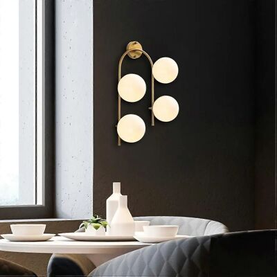 Opviq Modell 10605 Wandleuchte - Modern, Glas, E14 Opviq Modell 10605 Wandleuchte - Modern, Glas, E14