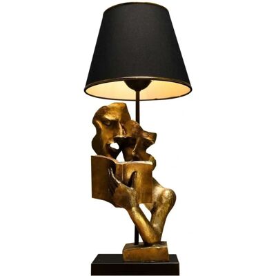 GREENICE Bhiwani Tischlampe - Metall & Polyester - 57cm GREENICE Bhiwani Tischlampe - Metall & Polyester - 57cm