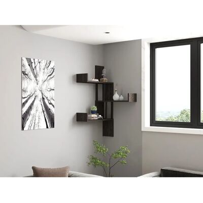 Étagère Murale Moderne Anthracite - 105x60x20 cm - Publicité Étagère Murale Moderne Anthracite - 105x60x20 cm - Publicité