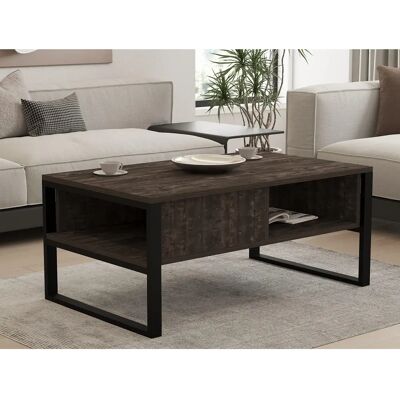 Hanah Home Devon Orta Table Basse Anthracite - Canapé Hanah Home Devon Orta Table Basse Anthracite - Canapé