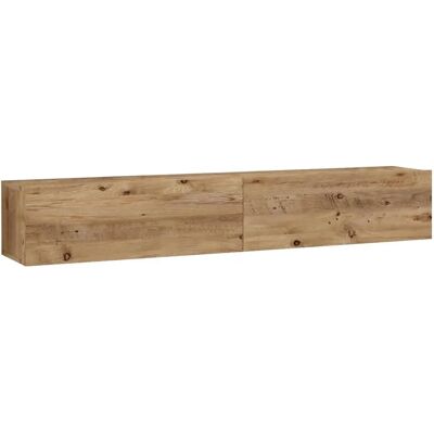Mueble de TV Cotecosy 182cm Pino Natural Duradero Almacenamiento Mueble de TV Cotecosy 182cm Pino Natural Duradero Almacenamiento