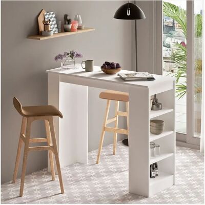 Homitis Weiße Bartafel ST1 - Modernes Design - 120x51.6x101.8 cm Homitis Weiße Bartafel ST1 - Modernes Design - 120x51.6x101.8 cm