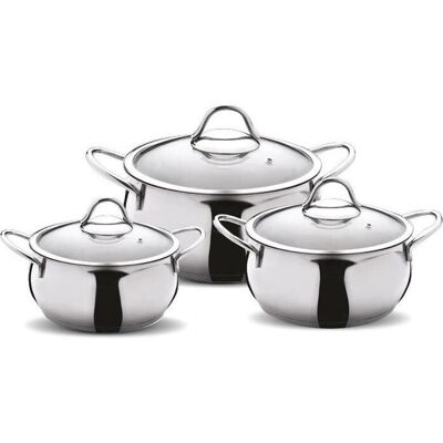 Hermia Eithan Ensemble de Casseroles en Acier Inoxydable - 18cm & 16cm - Publicité Hermia Eithan Ensemble de Casseroles en Acier Inoxydable - 18cm & 16cm - Publicité