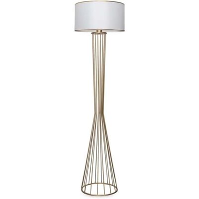 Lampa de pode modernă alb și auriu Insignio 155cm Lampa de pode modernă alb și auriu Insignio 155cm