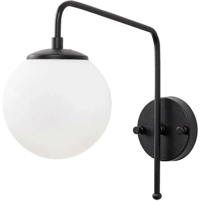 Opviq Viran Wandleuchte - E14, Schwarz & Weiß Opviq Viran Wandleuchte - E14, Schwarz & Weiß