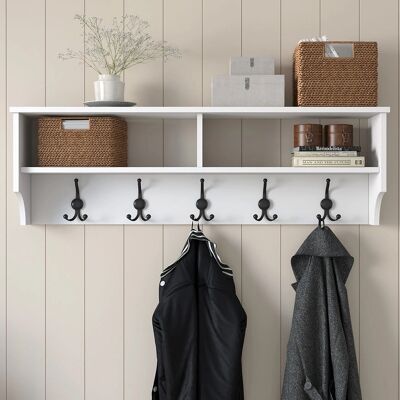 Woody Fashion 893RAN1702 Wandgarderobe mit 5 Haken Woody Fashion 893RAN1702 Wandgarderobe mit 5 Haken