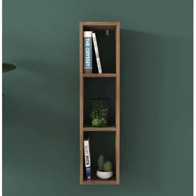 Hanah Home Walnuss Wandregal E3 - Wandregal - Elegantes Skandinavisches Design Hanah Home Walnuss Wandregal E3 - Wandregal - Elegantes Skandinavisches Design