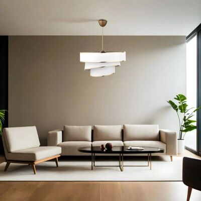 Opviq Kronleuchter Couper - Gold - Eleganter goldener Kronleuchter - Moderner Metallstil - Verstellbare Höhe 72 cm - E27 Fassung, max. 60W - Langlebige Metall- und Baumwollmaterialien - Stilvolle Dekoration - CE-zertifiziert - Für Wohnzimmer & Esszimmer Opviq Kronleuchter Couper - Gold - Eleganter goldener Kronleuchter - Moderner Metallstil - Verstellbare Höhe 72 cm - E27 Fassung, max. 60W - Langlebige Metall- und Baumwollmaterialien - Stilvolle Dekoration - CE-zertifiziert - Für Wohnzimmer & Esszimmer