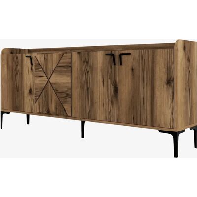 Hanah Home Kailua 172 Nuss 4-türiger Schrank Hanah Home Kailua 172 Nuss 4-türiger Schrank